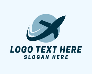 Aeroplane - Jet Plane Courier Service logo design