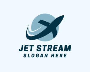 Jet - Jet Plane Courier Service logo design