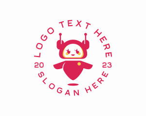 Program - Cute Girl Robot logo design