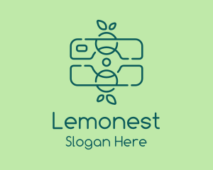 Dslr - Green Fruit Camera logo design