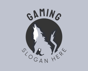 Hunter - Wolf Howl Hunting logo design