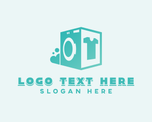 Laundrette - Laundromat Clothes Washing logo design