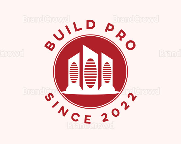 High Rise Architecture Property Logo