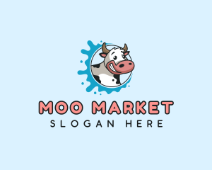 Cow - Cow Dairy Milk logo design