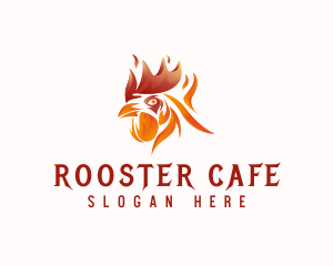 Chicken Flaming Restaurant logo design