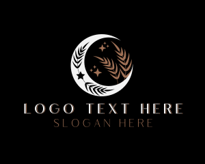 Designer - Mystic Moon Leaf logo design
