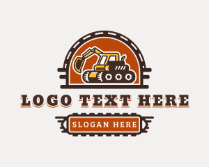 Industrial - Machine Excavator Truck logo design