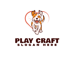 Playful Dog Veterinary logo design