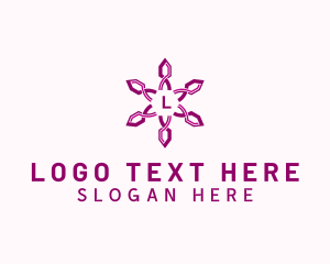 Decorative - Flower Crystal Ornament logo design