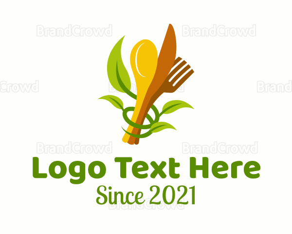 Vegetarian Meal Diner Logo