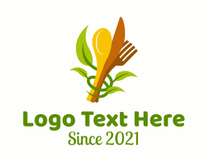 Food - Vegetarian Meal Diner logo design