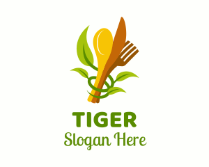 Vegetarian Meal Diner Logo