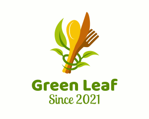 Vegetarian Meal Diner logo design