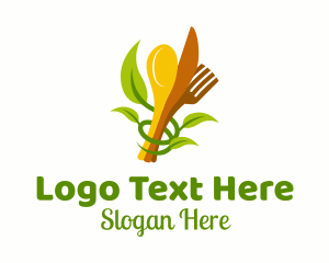 Vegetarian Meal Diner Logo
