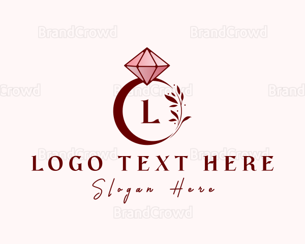 Leaf Diamond Ring Logo