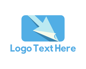 Blue Paper Cursor Logo