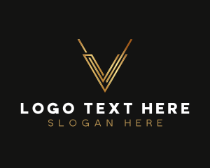 Premium - Luxury Modern  Letter V logo design