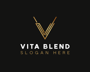 Luxury Modern  Letter V logo design