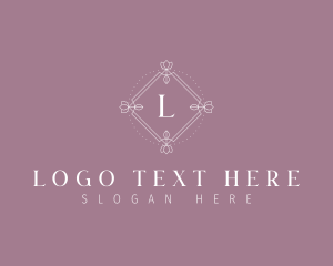 Aesthetic - Geometric Floral Decor logo design