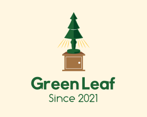 Evergreen - Pine Tree Lampshade logo design