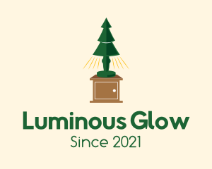 Illumination - Pine Tree Lampshade logo design