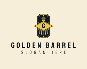 Whiskey Liquor Barrel logo design