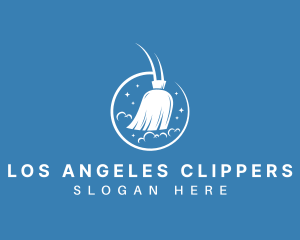 Housekeeping Sweep Broom Logo