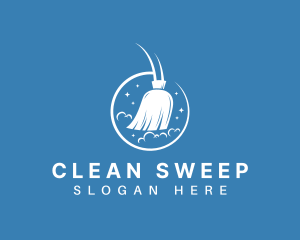 Sweep - Housekeeping Sweep Broom logo design