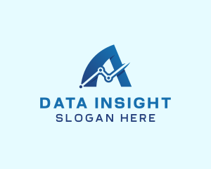 Analyst - Graph Analytics Letter A logo design