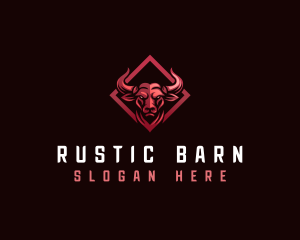 Ranch Bull Horn logo design