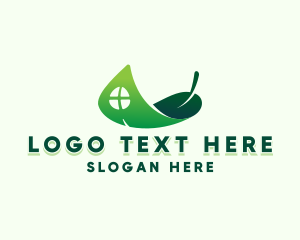 Renovation - Eco Leaf Home logo design