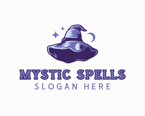 Witch - Magical Witch Hat logo design