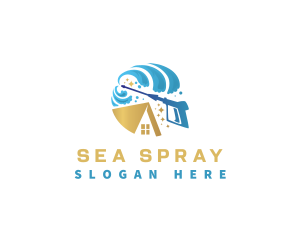 Premium Pressure Wash Housekeeping logo design