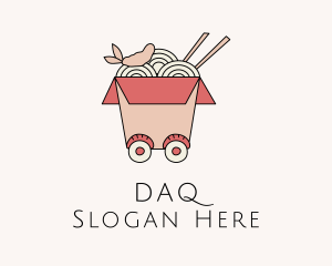 Chinese Noodles Food Cart  Logo