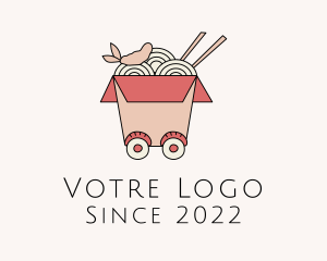 Noodle - Chinese Noodles Food Cart logo design