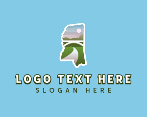 Outdoor - Mississippi State Travel logo design