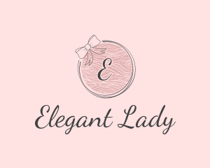 Beauty Feminine Ribbon Cosmetics logo design