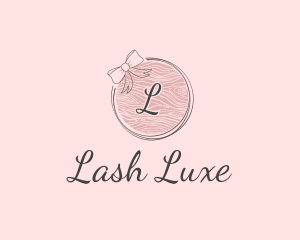 Beauty Feminine Ribbon Cosmetics logo design