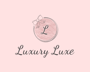 Beauty Feminine Ribbon Cosmetics logo design