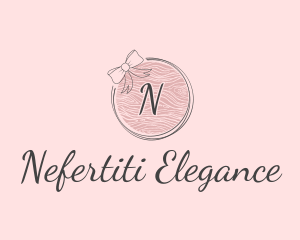 Beauty Feminine Ribbon Cosmetics logo design