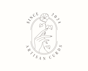 Flower Hand Spa logo design