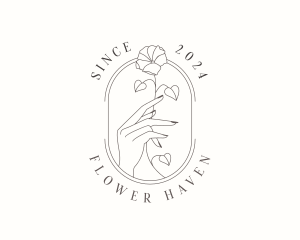 Flower Hand Spa logo design