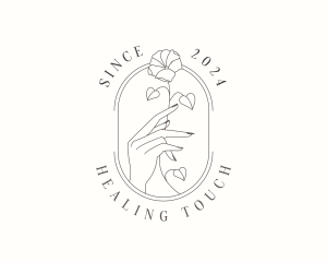 Flower Hand Spa logo design