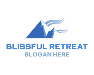 Provincial - Blue Mountain Swoosh logo design