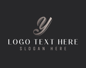 Calligraphy - Elegant Salon Letter Y logo design