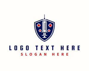 Drugs - Shield Syringe Healthcare logo design