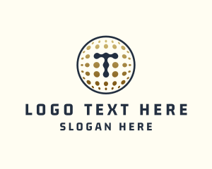 Bitcoin - Bitcoin Cryptocurrency Letter T logo design