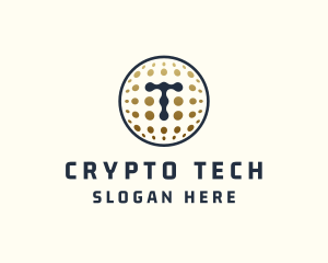 Cryptocurrency - Bitcoin Cryptocurrency Letter T logo design