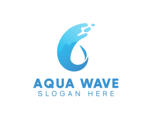 Liquid Water Flow logo design