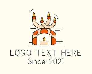 Lenten - Boho Interior Candle logo design